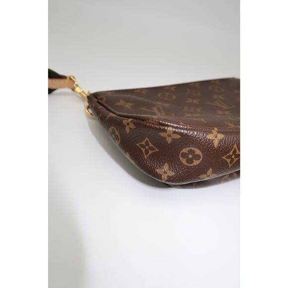 Louis Vuitton Leather Monogram Canvas Multi Pochette Crossbody Bag Khaki - Picture 12 of 12